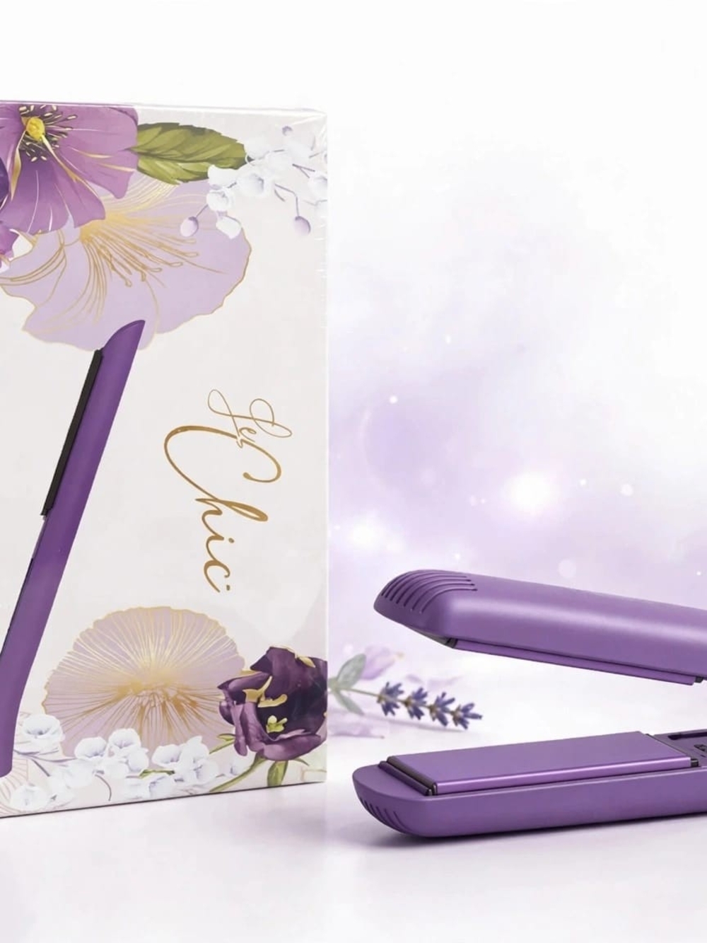 Purple Mini Hair Straightener - Chic